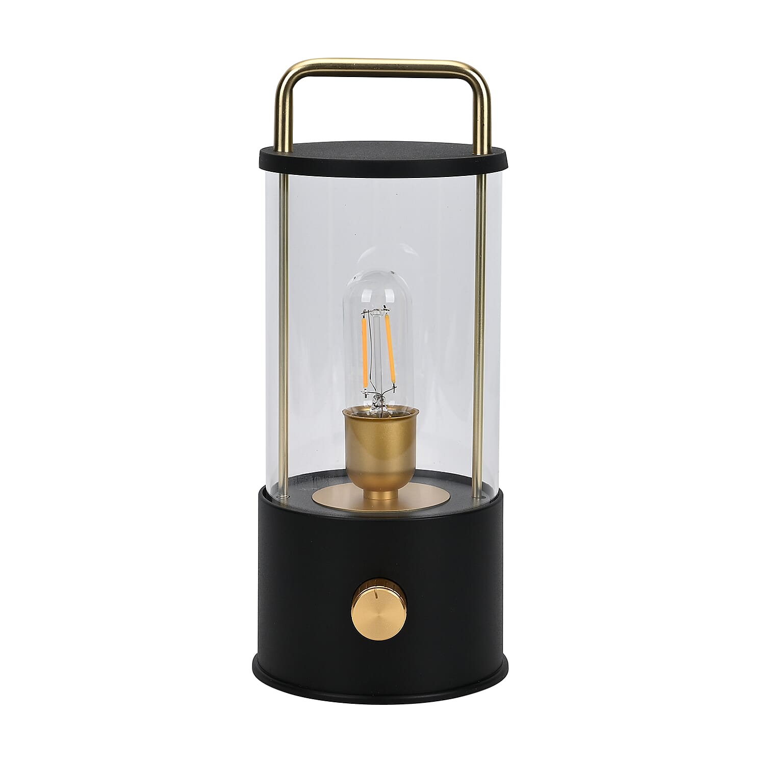 Classic Vintage Glass Lanter Decoration - Black