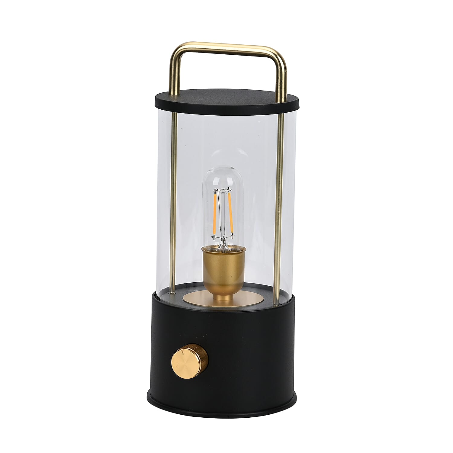 Classic Vintage Glass Lanter Decoration - Black