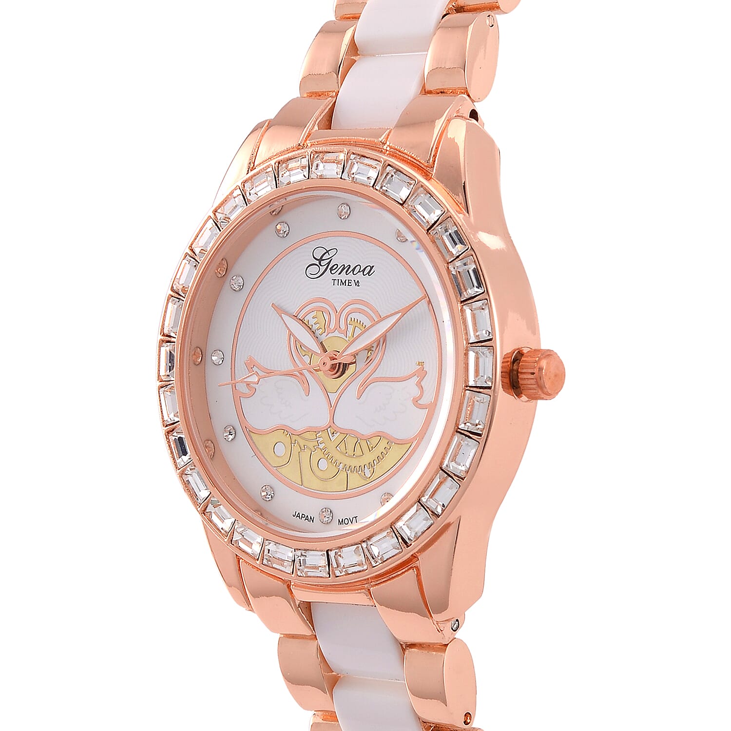 GENOA TIME V2 Stainless Steel Peacock Watch with PC21S Japan Movement