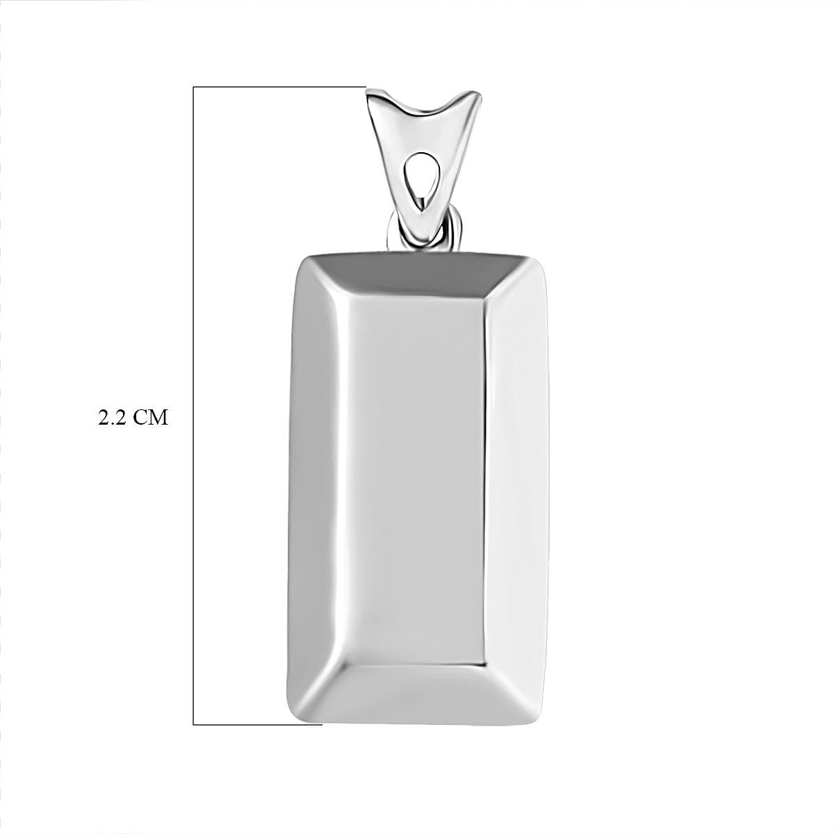 Black Friday Doorbuster - 950 Solid Platinum Ingot Pendant 3.35 Grams