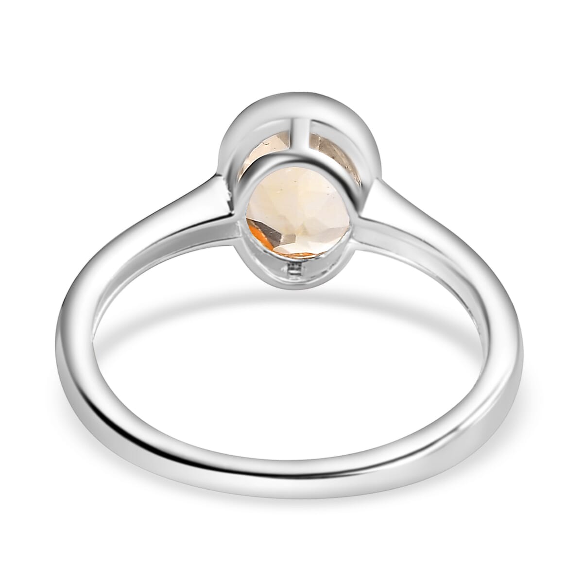 Citrine Solitaire Ring Sterling Silver 1.12 Ct