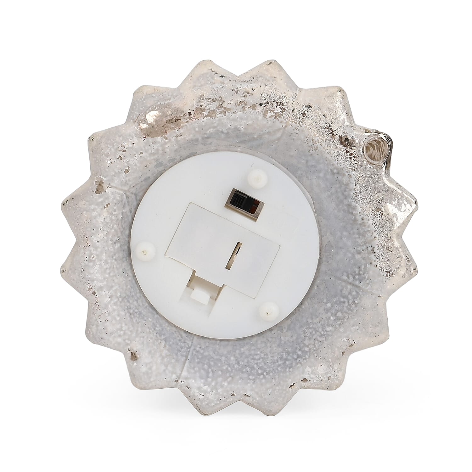 LED Striped Christmas Cone Tree - White