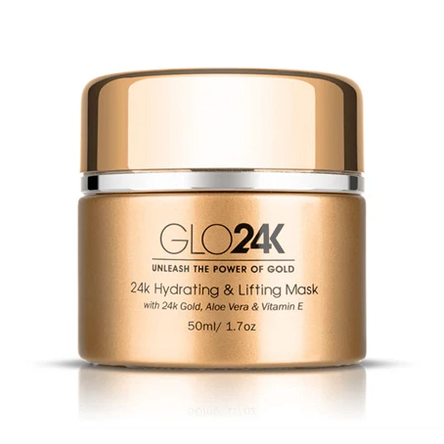 Glo24K 24k Hydrating & Lifting Mask with 24k Gold, Aloe Vera & Vitamin E- 50ml