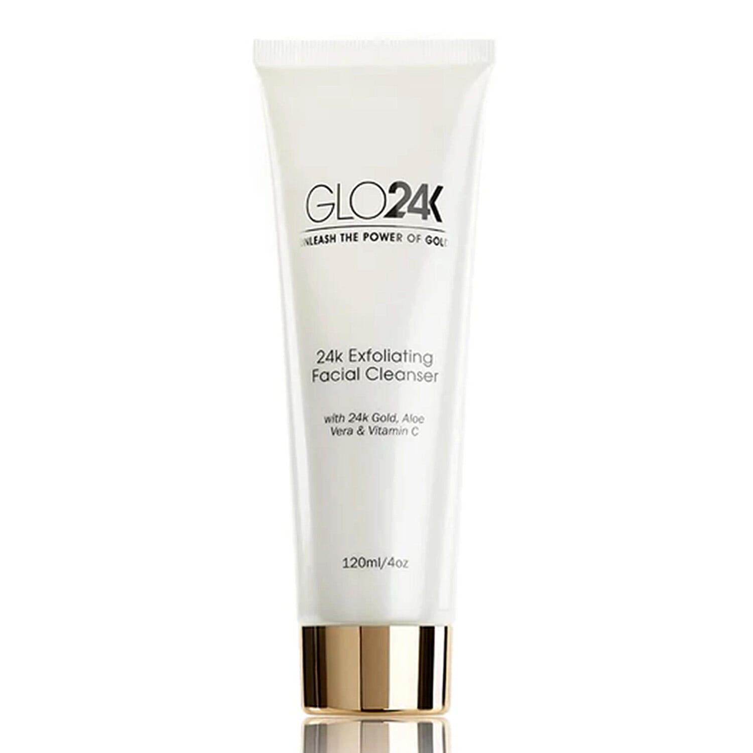 Glo24K 24k Exfoliating Facial Cleanser with 24K Gold Alovera and Vitamin C - 120ml