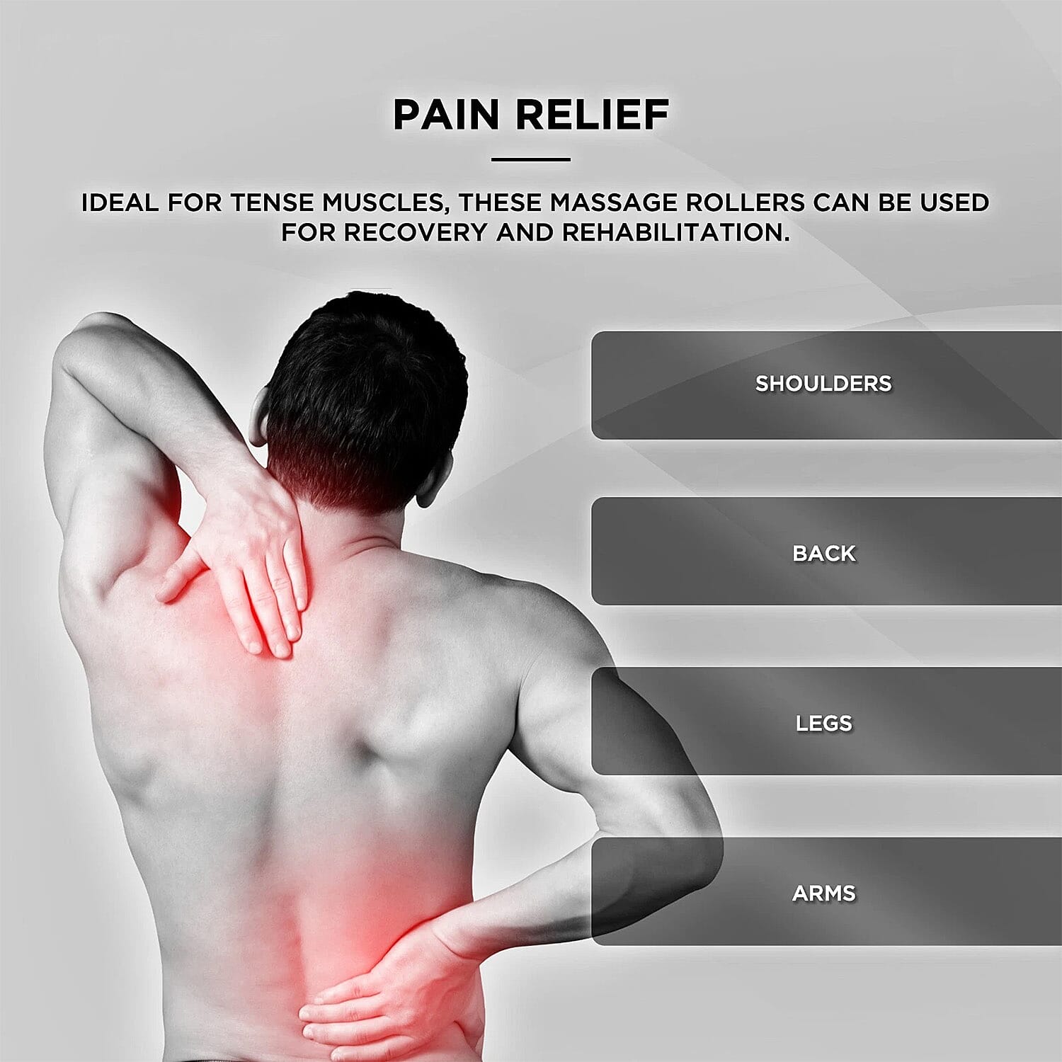 JLL Fitness Foam Roller for Deep Tissue Massage & Muscle Therapy - Blue