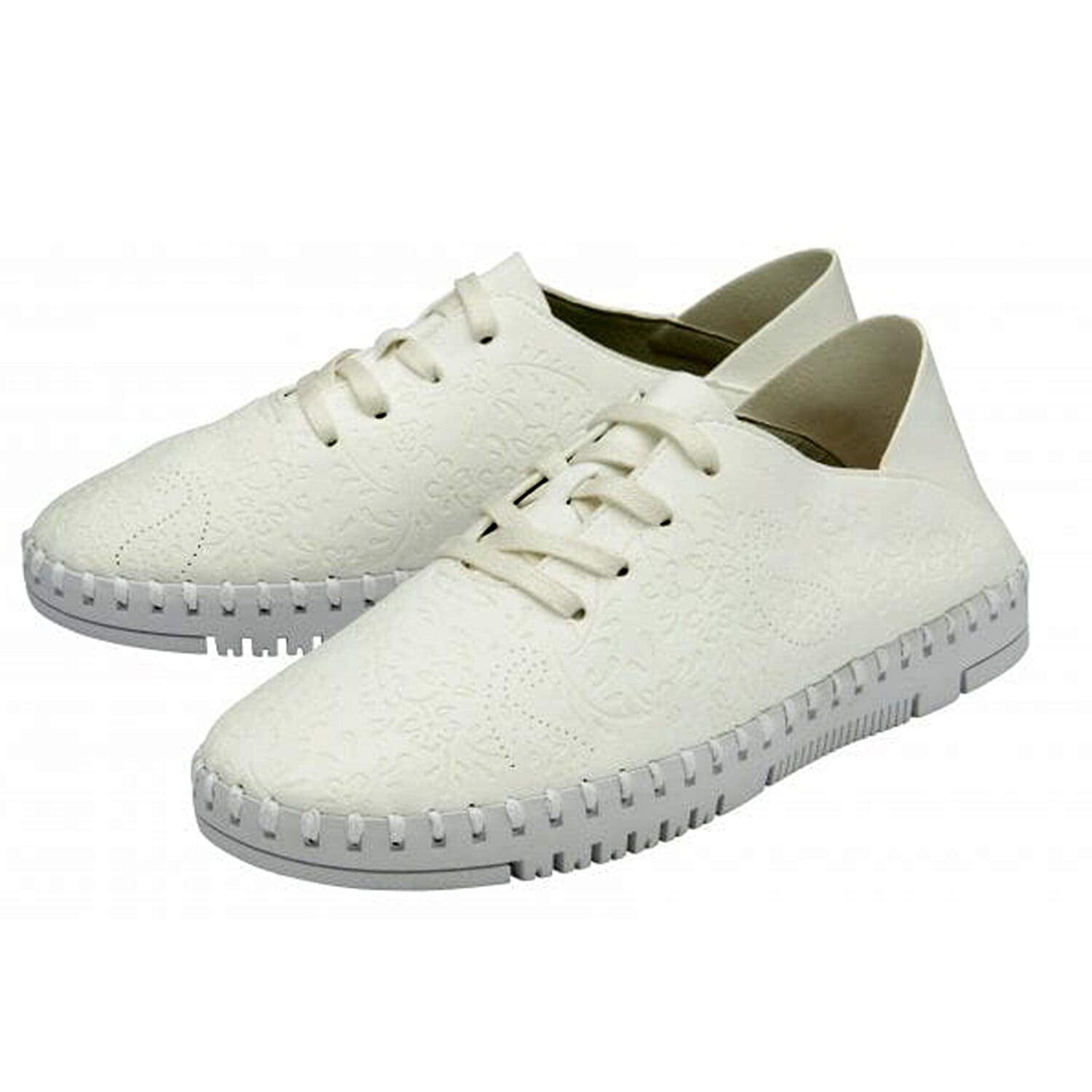 Lotus Alicja Lace-Up Shoe (Size 3) - White