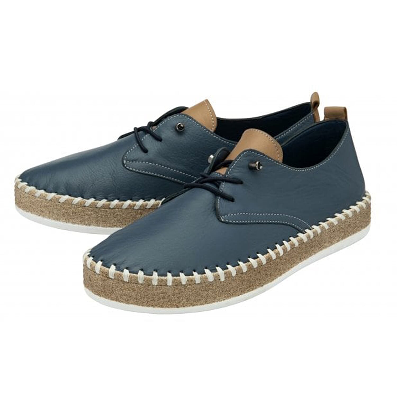 Lotus Marlie Leather Lace-Up Shoe (Size 3) - Blue