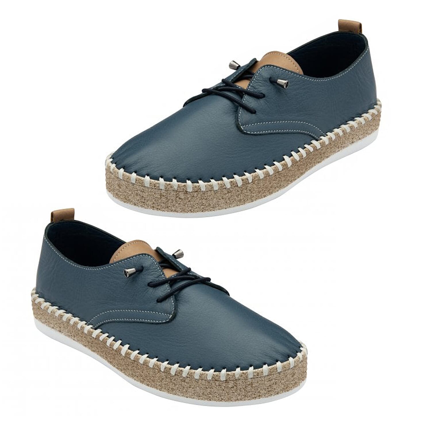 Lotus Marlie Leather Lace-Up Shoe (Size 3) - Blue