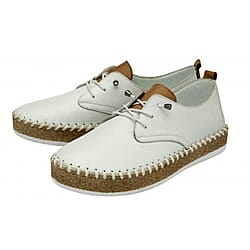 Lotus Marlie Leather Lace-Up Shoe - Blue