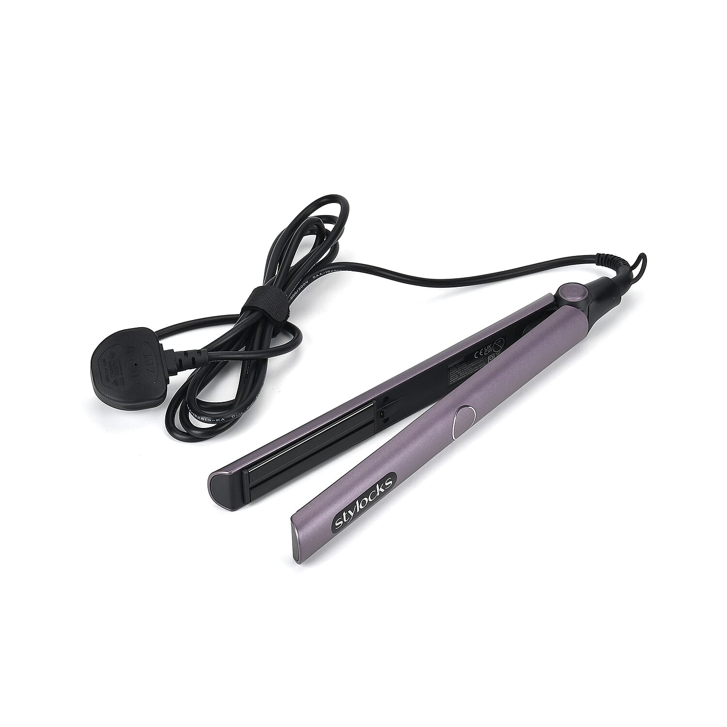 Stylocks 2 in 1 Ionic Hair Straightener with Nano-Titanium Plate (100-240V, 360 Swivel Power Cord ) - Purple