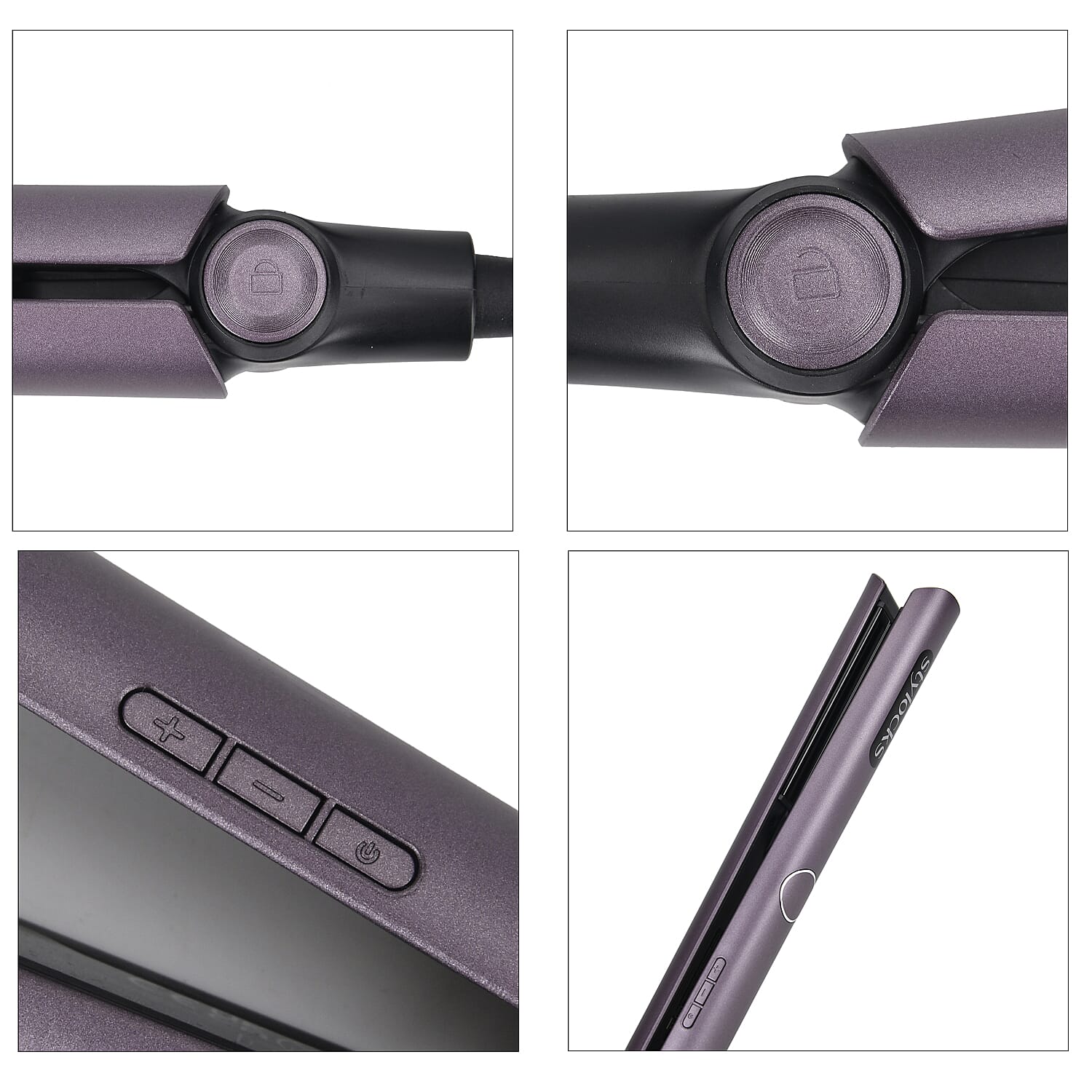 Stylocks 2 in 1 Ionic Hair Straightener with Nano-Titanium Plate (100-240V, 360 Swivel Power Cord ) - Purple Stylocks 2 in 1 Ionic Hair Straightener with Nano-Titanium Plate (100-240V, 360 Swivel Power Cord ) - Purple