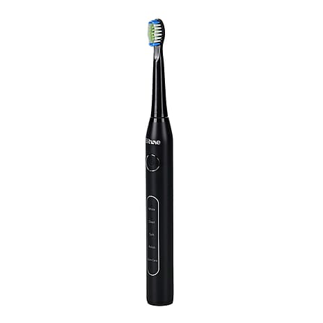 Bitvae Sonic Toothbrush With 8 Replacement Heads & Travel Case, 40,000 Strokes per min, 5 Brushing Modes & Smart Timer - Black