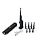 Bitvae Sonic Toothbrush With 8 Replacement Heads and Travel Case - Black