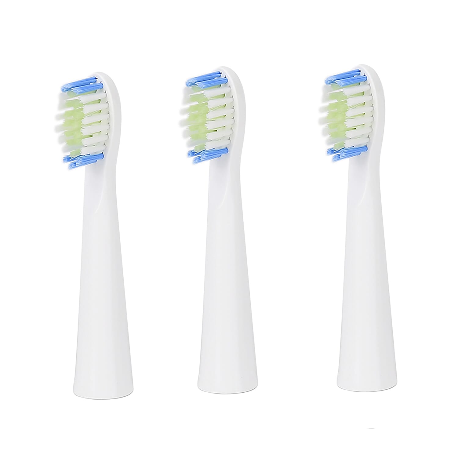 Bitvae Set of Sonic Toothbrush With 4 Replacement Heads, 5 Modes & Smart Timer With Water Flosser With 4 Replacent Heads - White