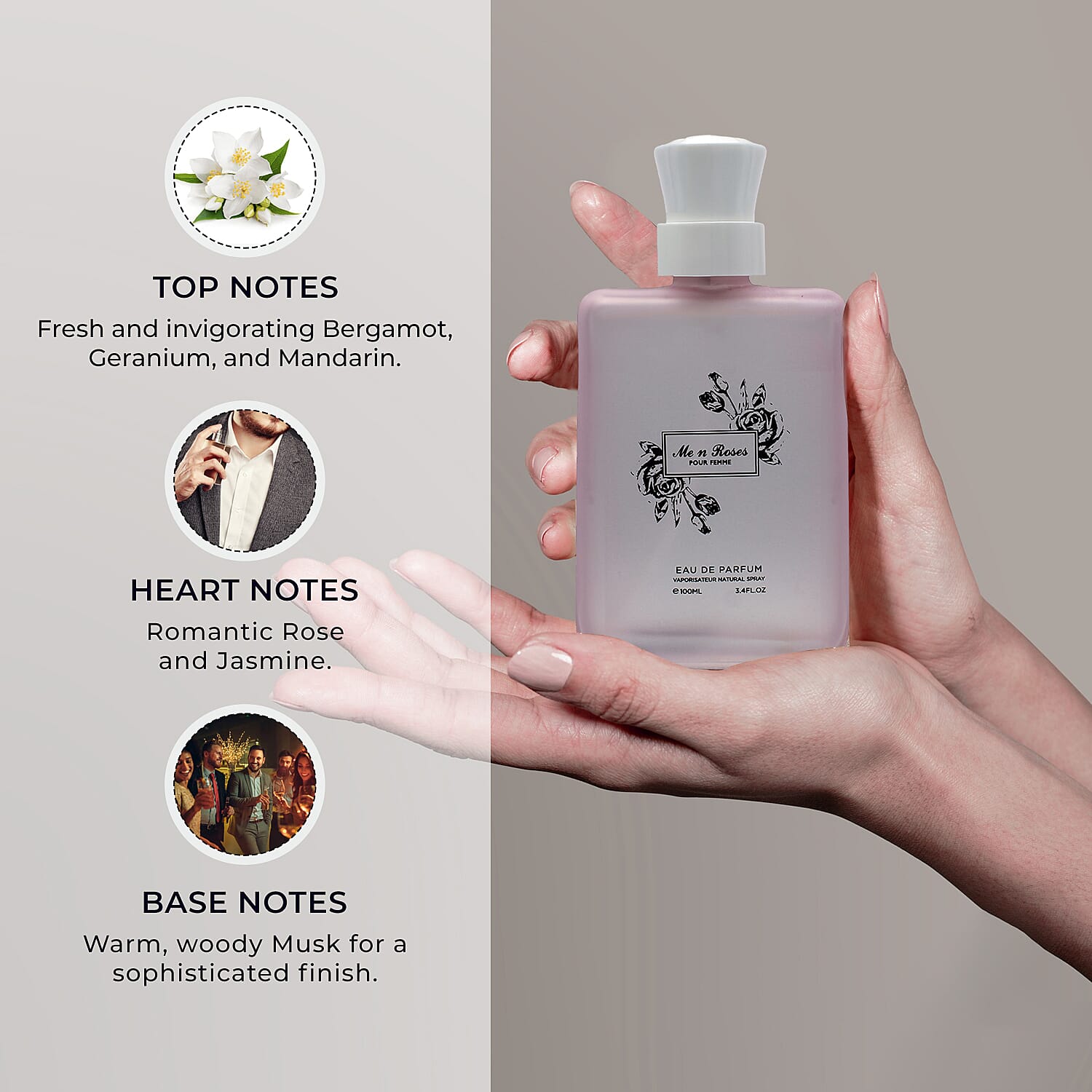 Designer Me N Roses Pour Femme Eau De Parfum - 100ml