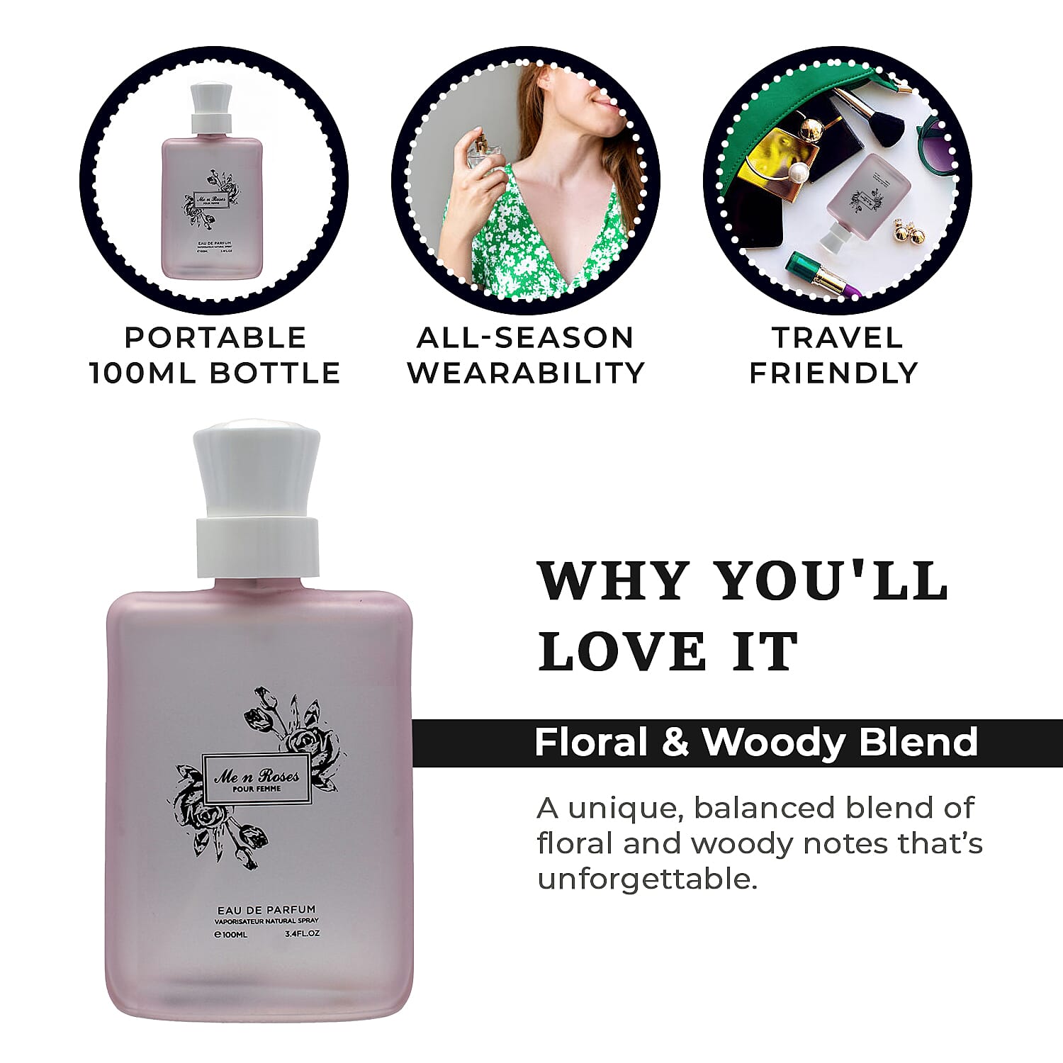 Designer Me N Roses Pour Femme Eau De Parfum - 100ml