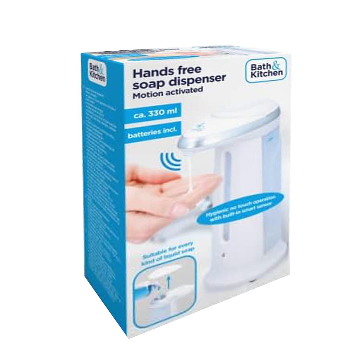 Hands Free Soap Dispenser Motion Activated (330ml) - White