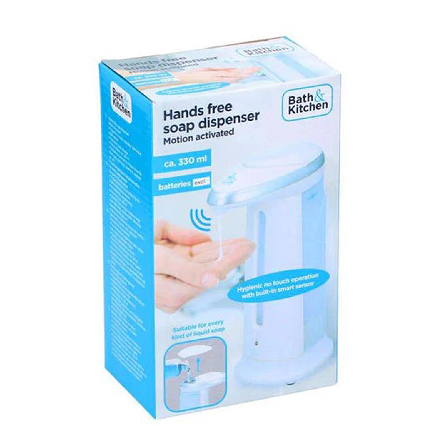 Hands Free Soap Dispenser Motion Activated (330ml) - White