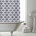 Moroccan Design Shower Curtains with Rings - Grey