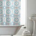 Moroccan Design Shower Curtains with Rings - Grey