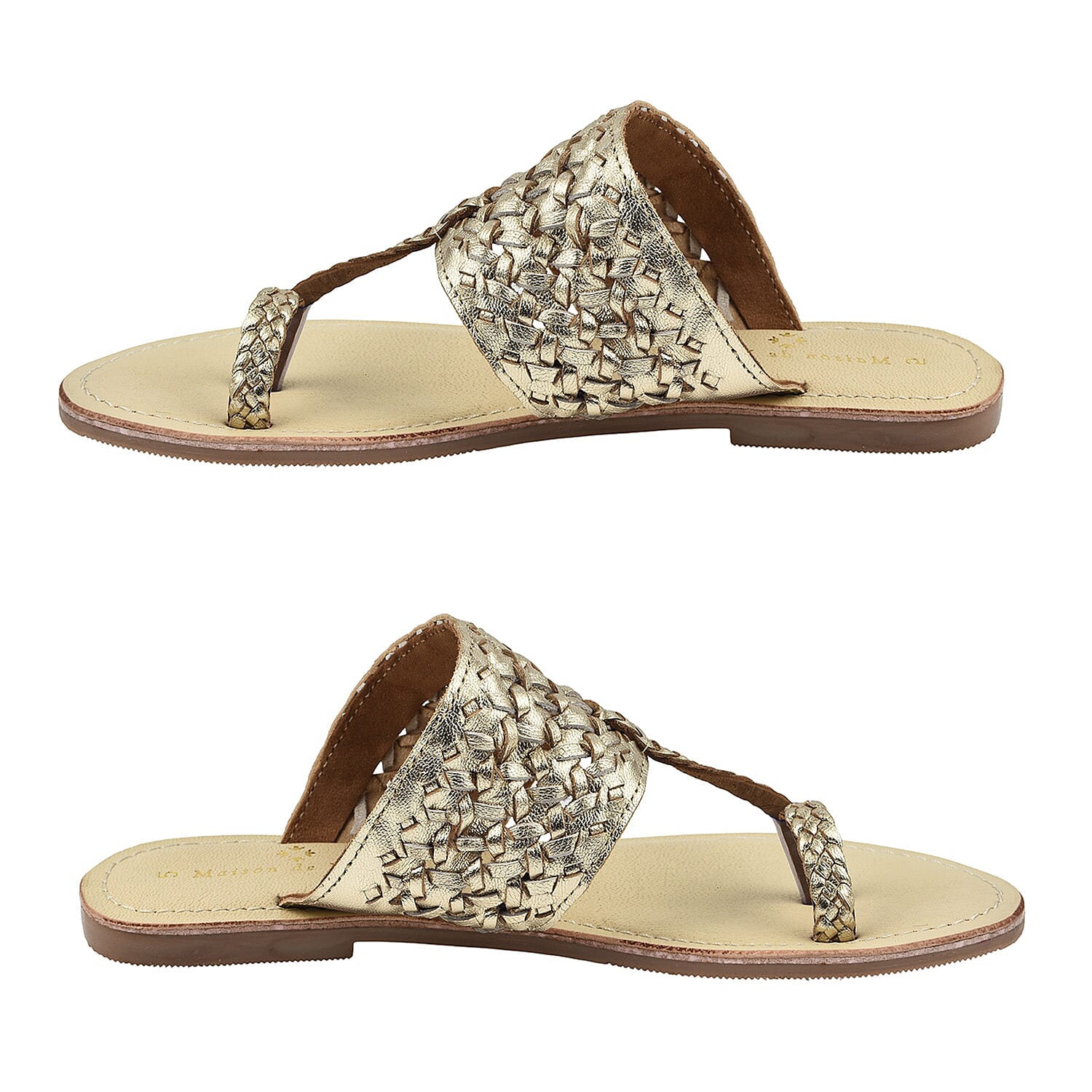 Maison Ladies Slipper (Size 4) - Gold