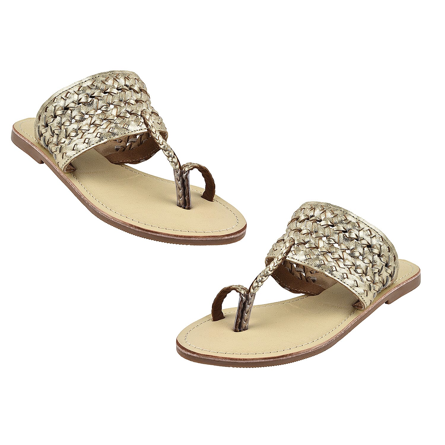 Maison Ladies Slipper (Size 4) - Gold