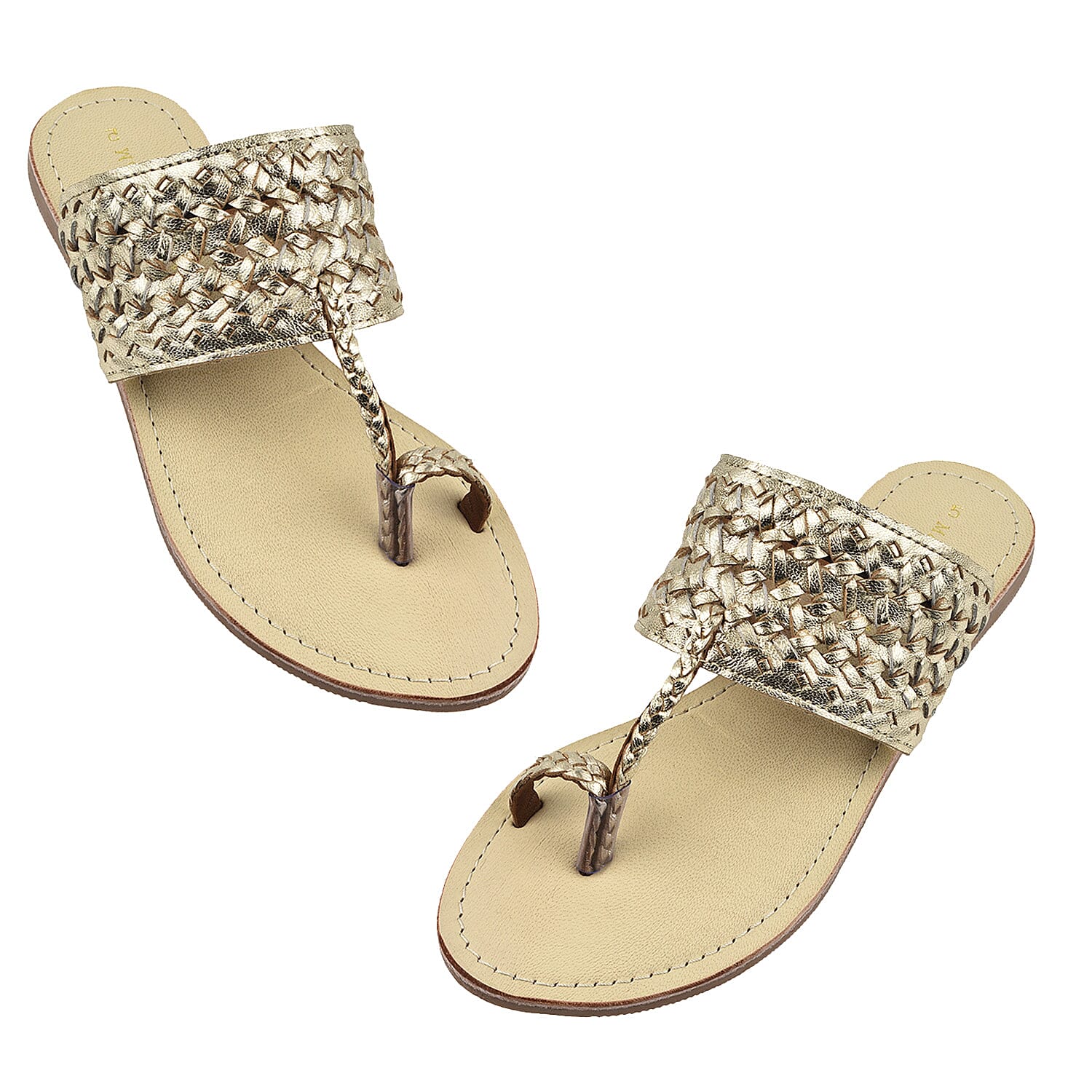 Maison Ladies Slipper (Size 4) - Gold