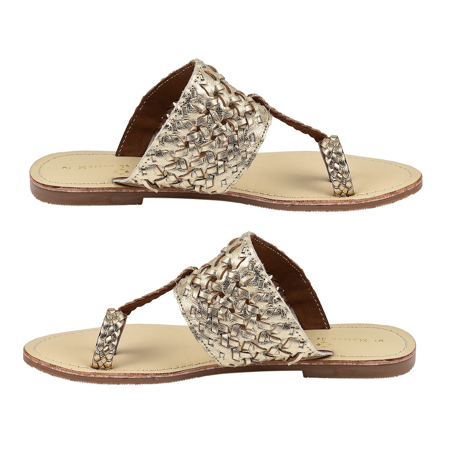 Maison Ladies Slipper (Size 4) - Gold