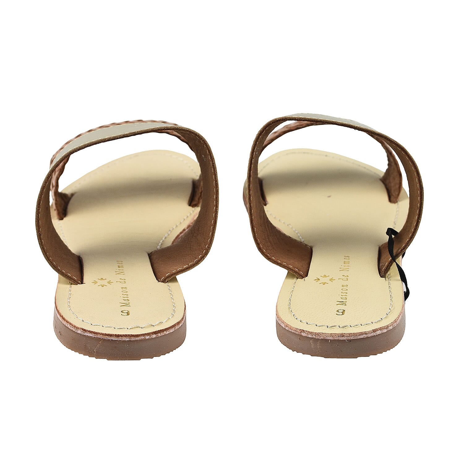 Maison Ladies Leather Mule Slipper - Gold Maison Ladies Leather Mule Slipper - Gold