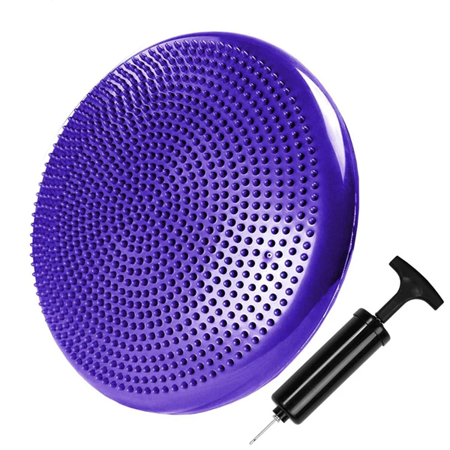 JLL Inflatable Balance Cushion for Fitness Core Training Agility Gym Workouts Yoga - Purple