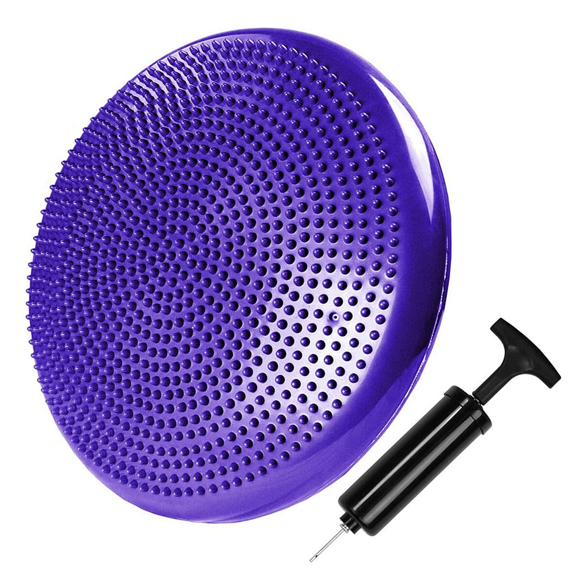 JLL Inflatable Balance Cushion for Fitness Core Training Agility Gym Workouts Yoga - Purple