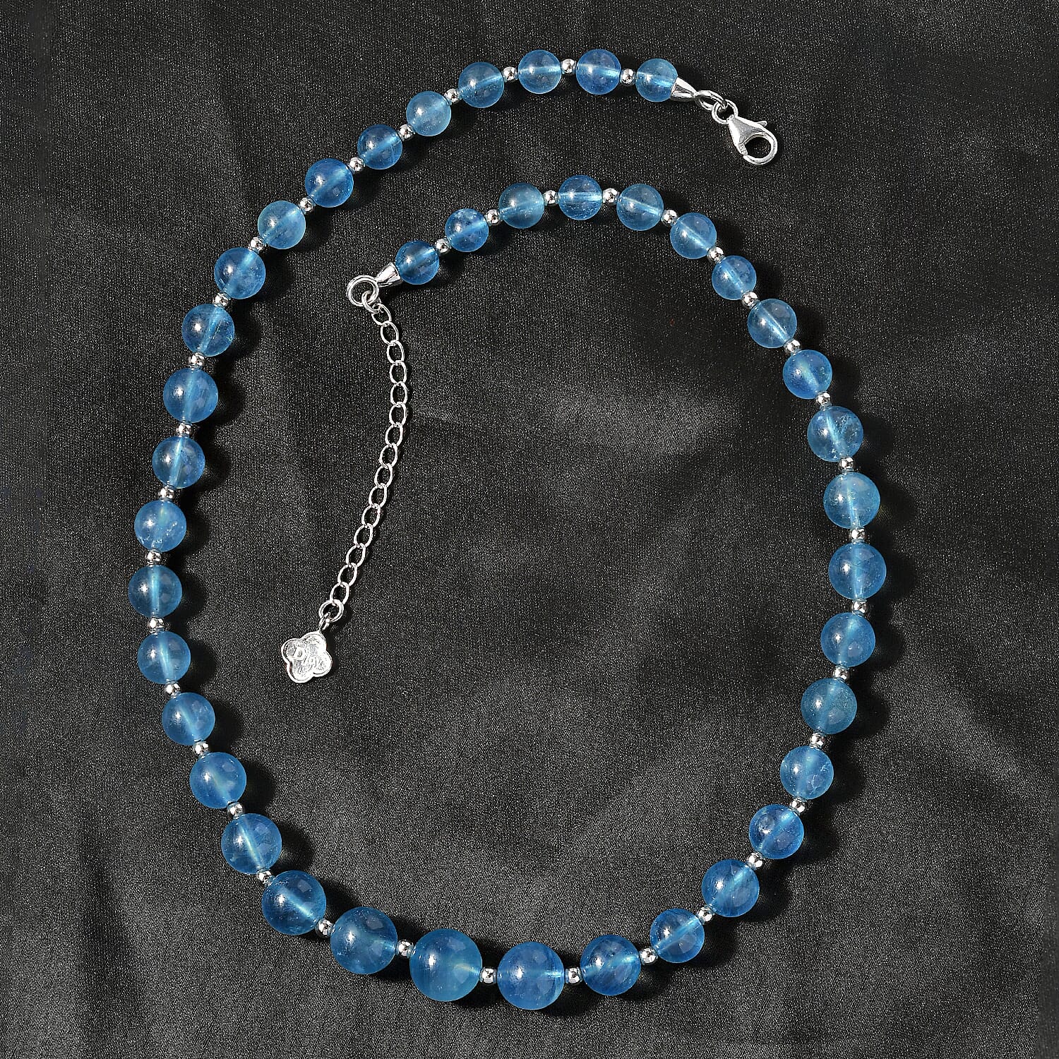 AAAA Brazilian Santa Maria Aquamarine Necklace (Size - 18 with  2 inch extender) in Rhodium Overlay Sterling Silver 175.00 ct