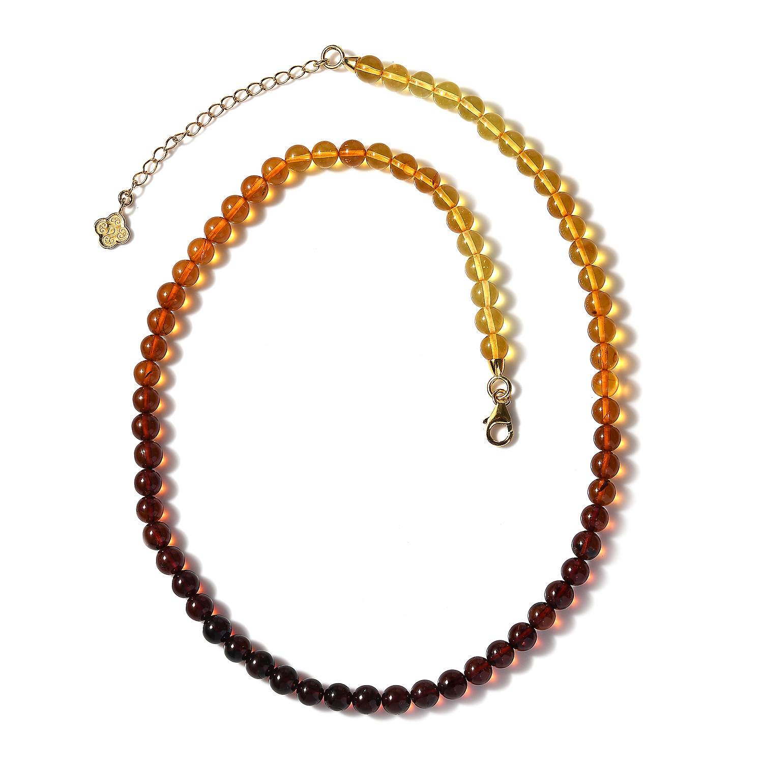 Baltic Amber  Necklace (Size - 18) in Vermeil YG Sterling Silver 45.00 ct  45.000  Ct.