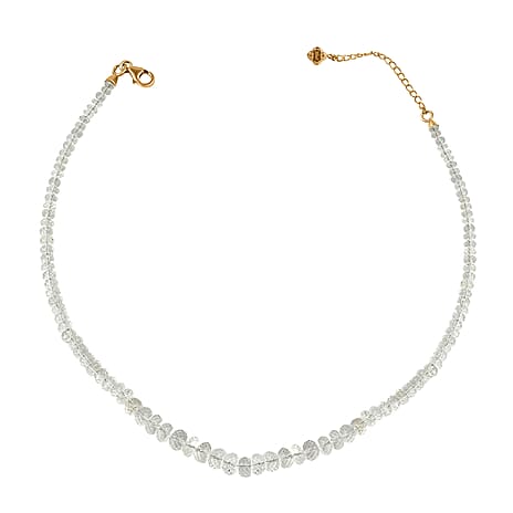 SUPER RARE FIND - Natural Colour Change Hyalite Opal Necklace (Size - 18) in 18K Gold Vermeil Sterling Silver 100.000  Ct.