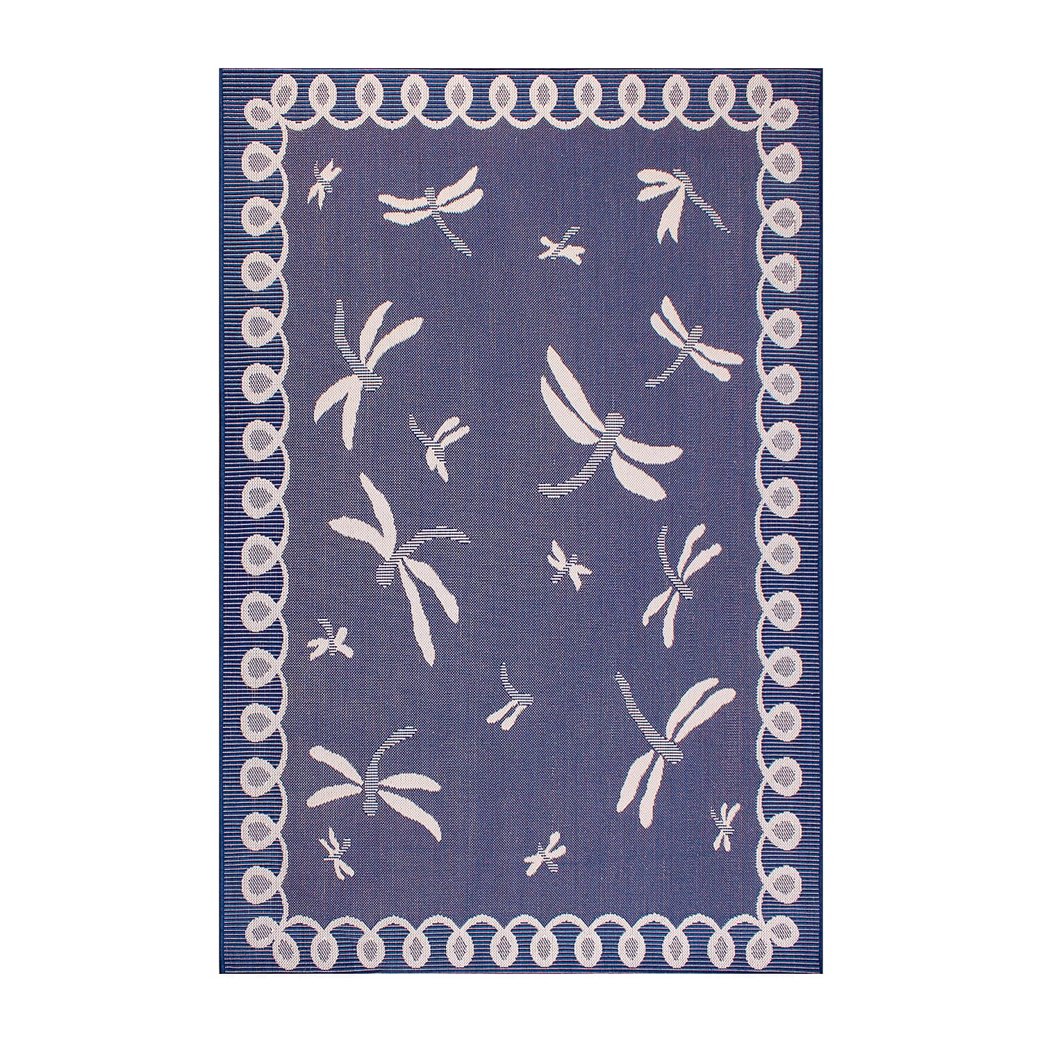 Polypropylene Rug and Door Mat (Size 1x1 cm) - Blue