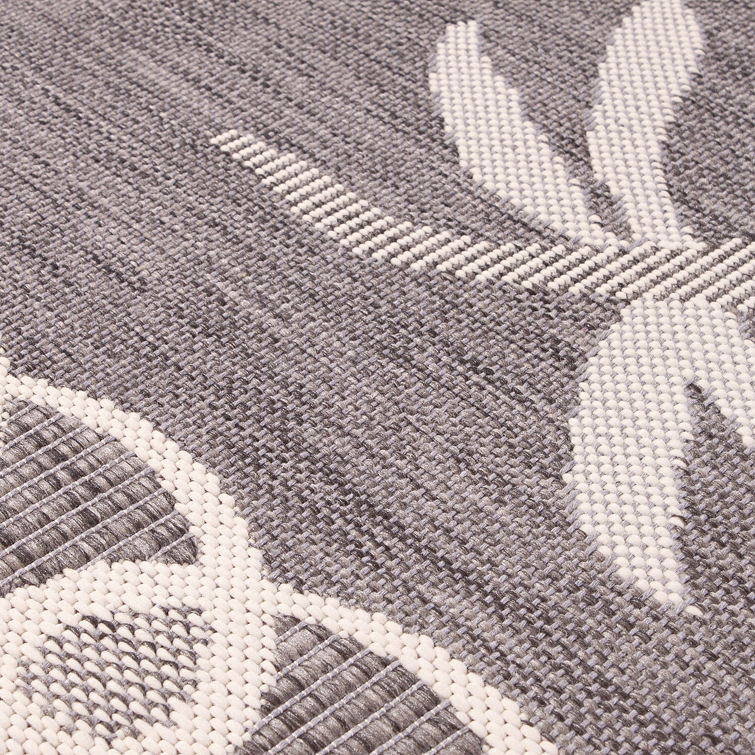 Polypropylene Rug and Door Mat (Size 1x1 cm) - Grey