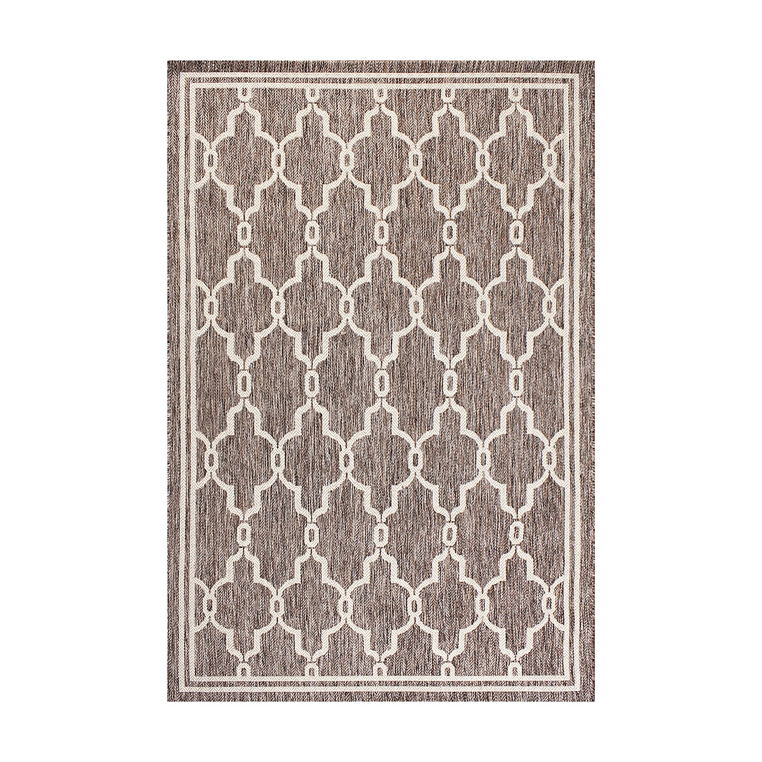 Polypropylene Rug and Door Mat (Size 1x1 cm) - Taupe