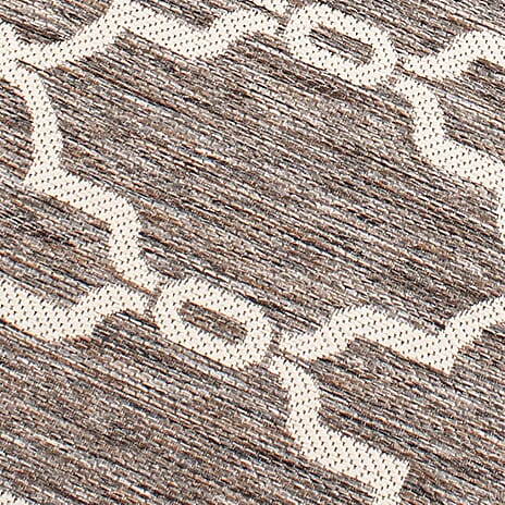 Polypropylene Rug and Door Mat (Size 1x1 cm) - Taupe