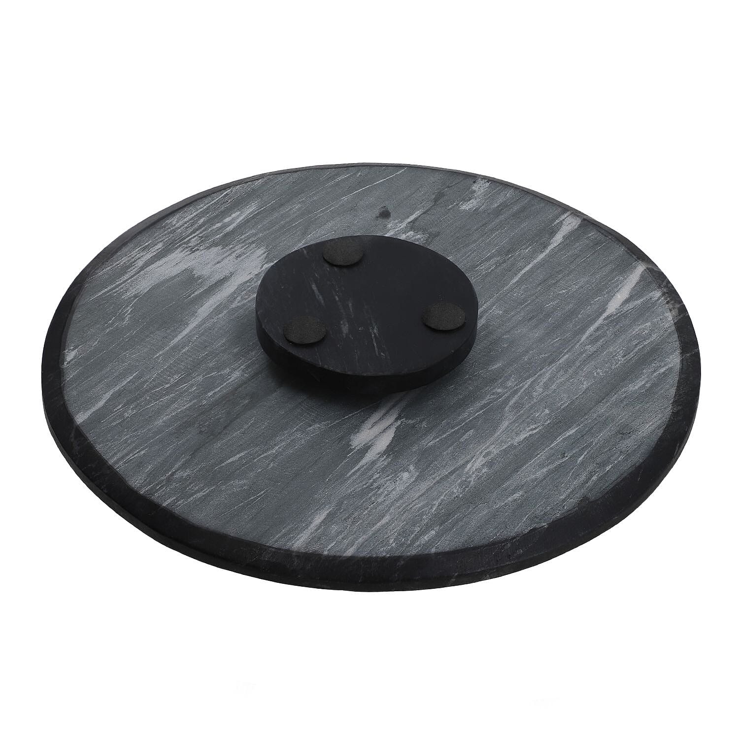 Nakkashi Coaster (Size 38x38x38 cm) - Black & Black