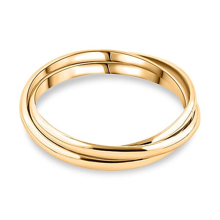 Royal Bali Collection - 9K Yellow Gold Trinity Ring