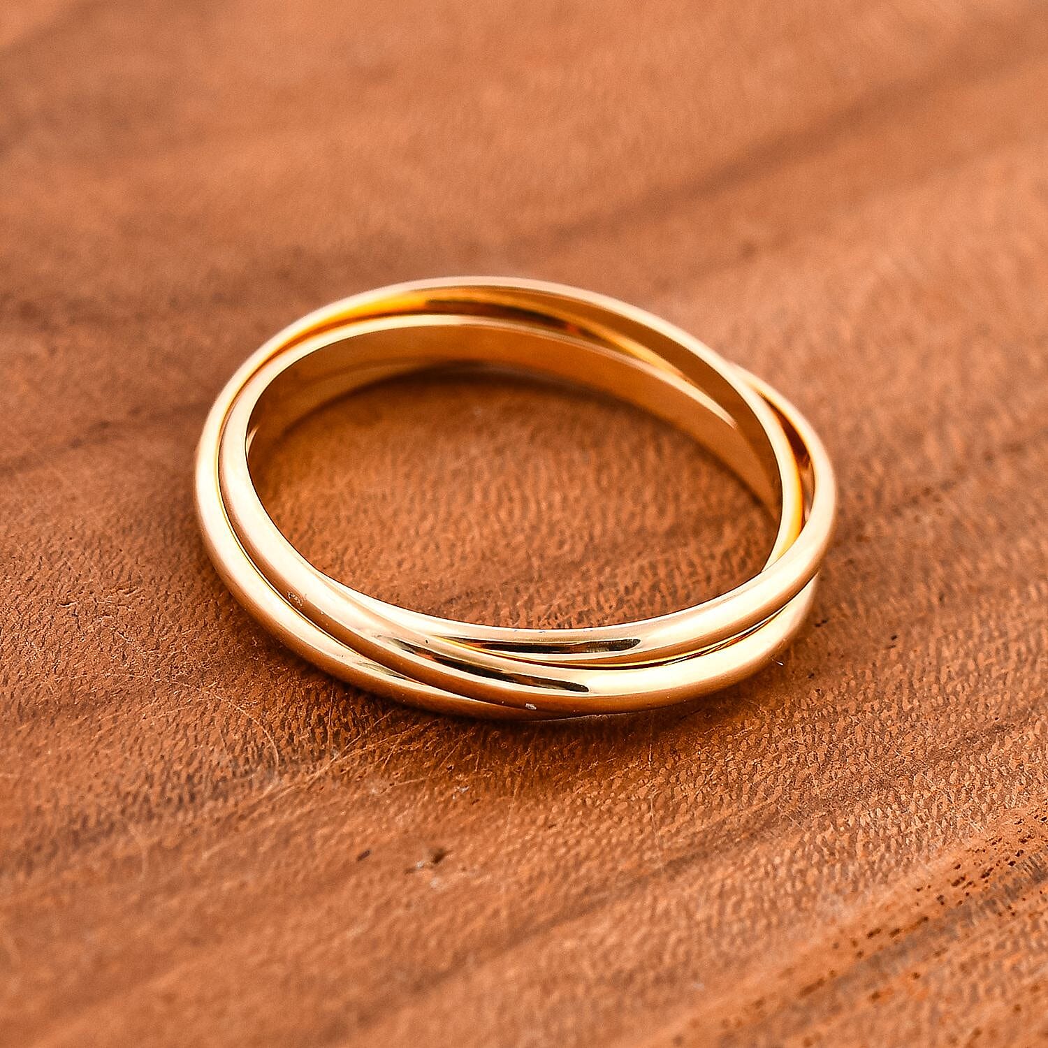 Royal Bali Collection - 9K Yellow Gold Trinity Ring