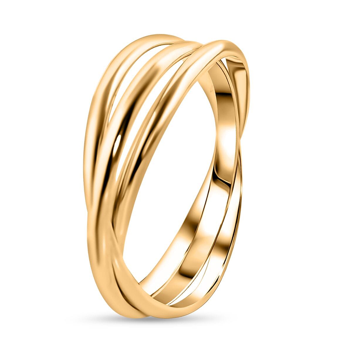 Royal Bali Collection - 9K Yellow Gold Trinity Ring