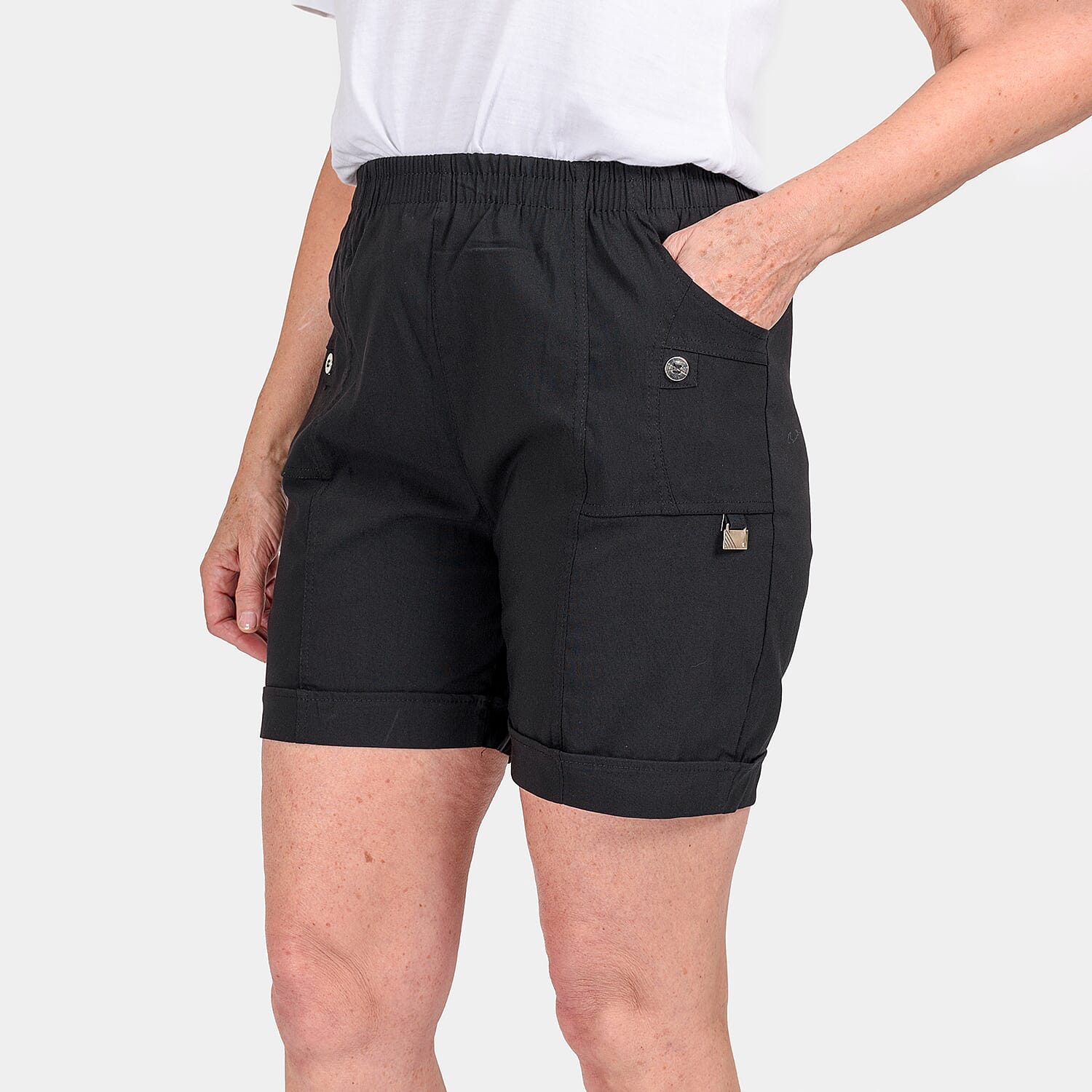 pure and nature Woven Short - Grey