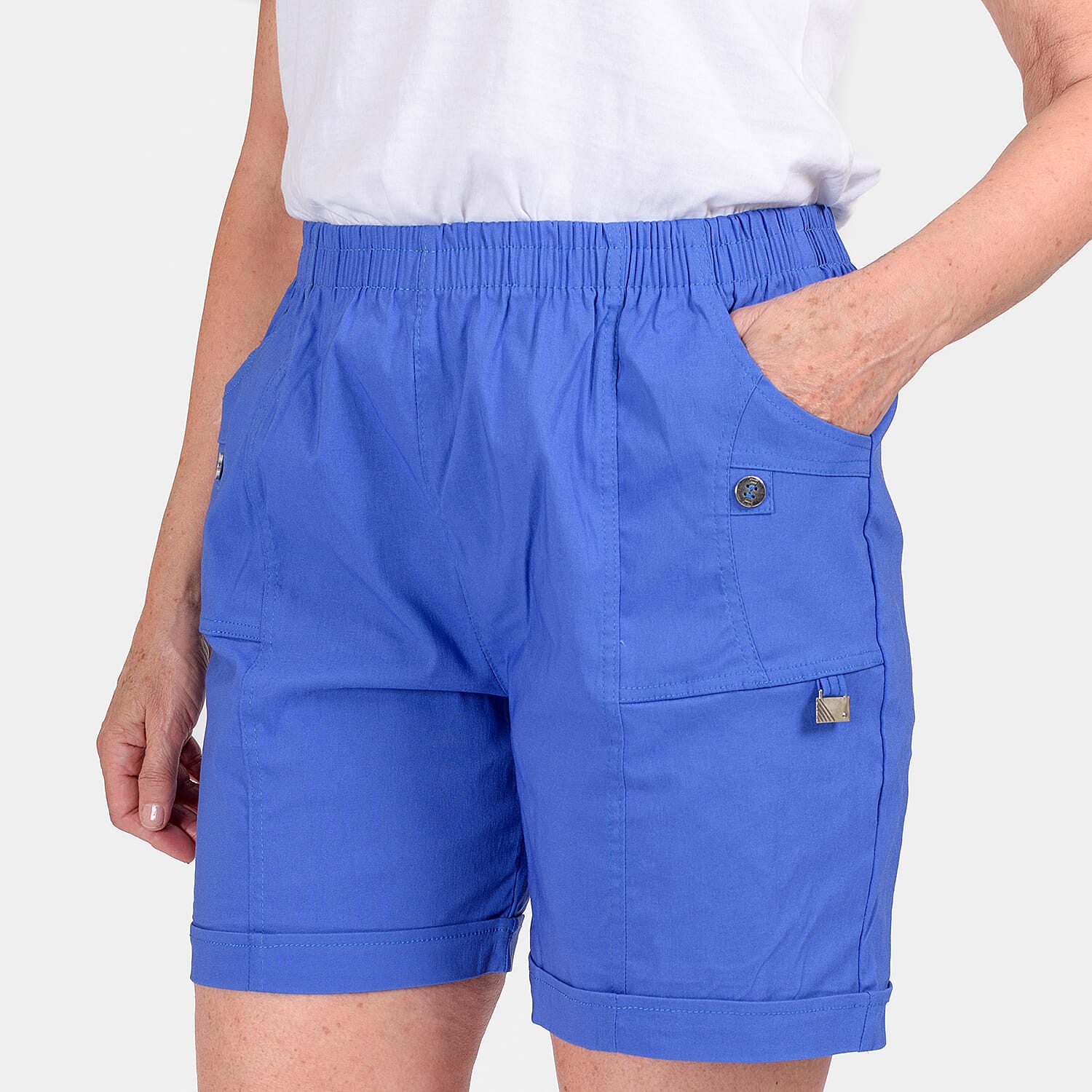 pure and nature Woven Short - Grey