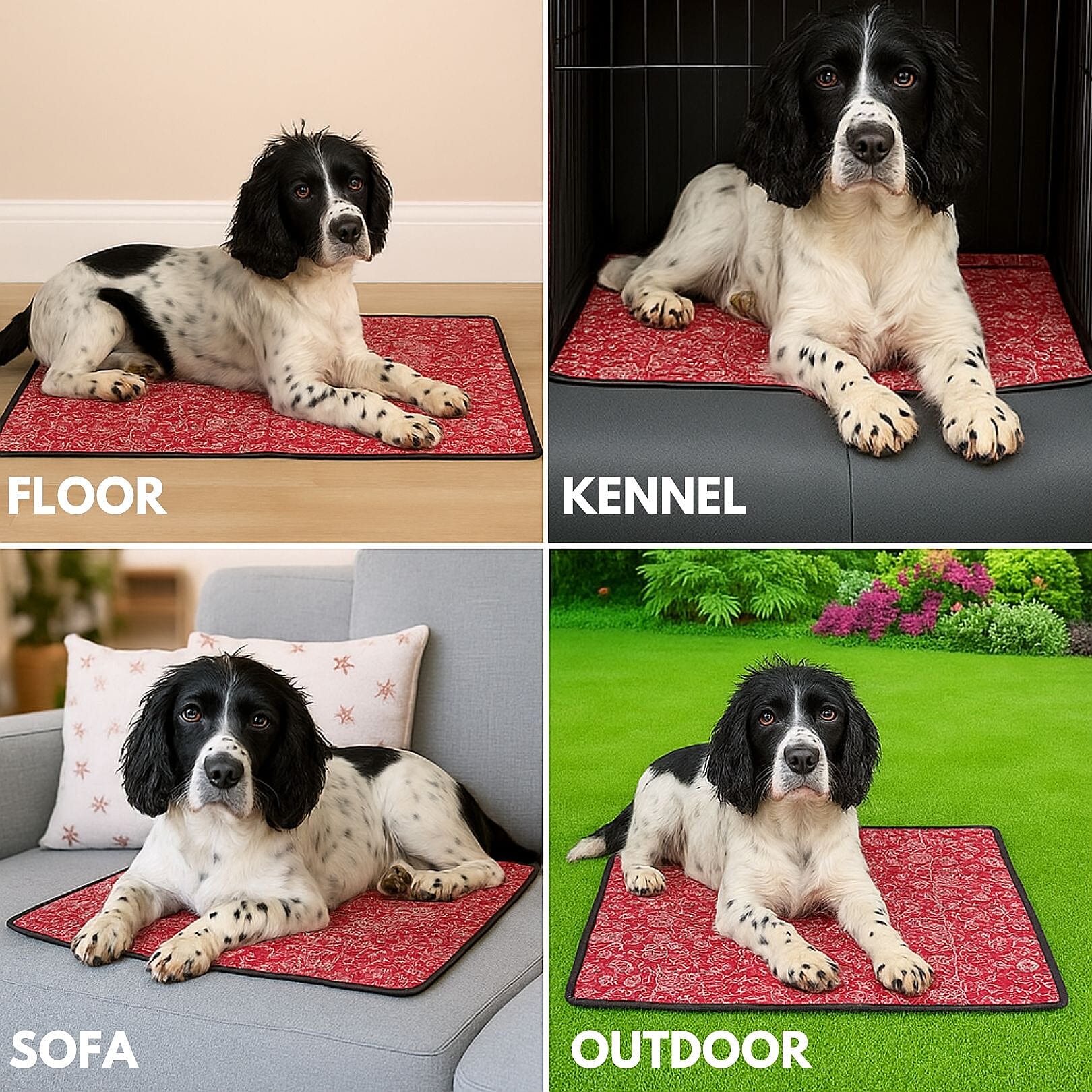 Aqua Coolkeeper Cooling Mat (Size M) - Red