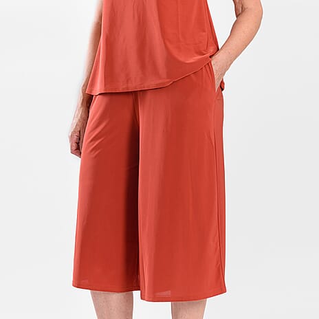 Firenzaa Top and Trouser Set (Size L) - Rust