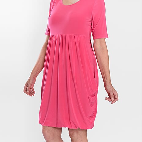 Firenzaa Drape Dress (Size XL) - Cerise