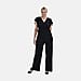 La Marey Smocked Waist Stretch Jersey Jumpsuit
