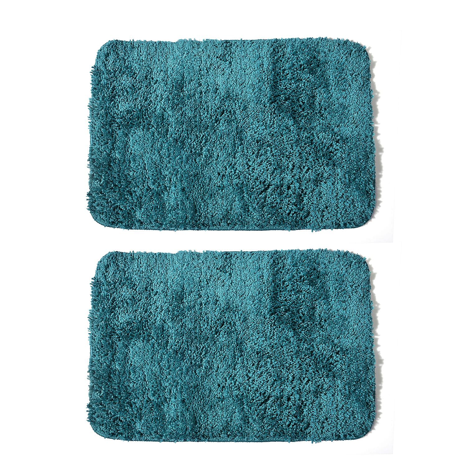 Set of 2 Luxury Microbath Mat with TPR Back - 1400 GSM  (Size 40x60 cm) - Cobalt Blue
