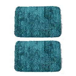 Set of 2 Microbath Mat With TPR Back